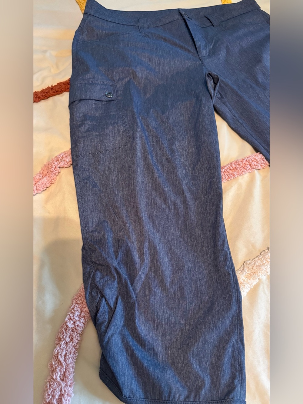 Eddie Bauer Dark Blue Cargo Capris - Picture 2 of 5